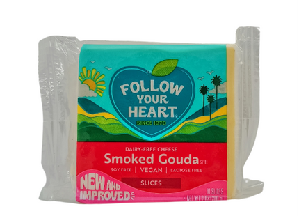 Queso Gouda ahumado Singluten Vegano 10pz Follow your heart
