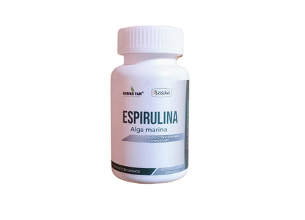 Espirulina con vitaminas y minerales 60cap de 500mg -Colpac