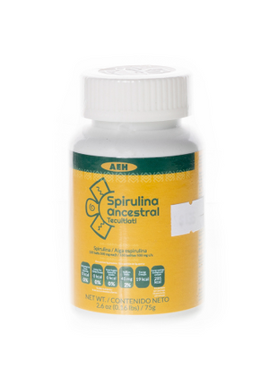 Spirulina Orgánica 150 pz de 500mg - Spirulina Ancestral