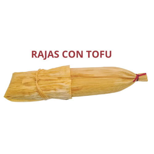 Tamal Hoja de maíz Rajas con tofu