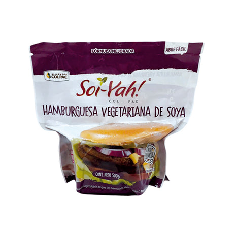 Hamburguesa vegetariana de soya 500g - Soi Yah!  COLPAC