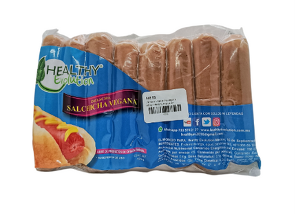 Imitación salchicha vegana 450g - Healthy Evolution