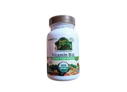 B12 Vitamina orgánica Vegana 1000 mcg metilcobalamina 60 cáp