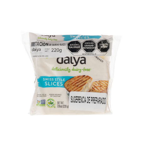 Sliced ​​vegan Swiss cheese gluten-free 220g - Daiya