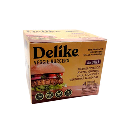 Veggie burgers Andina 440g - Delike 