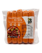 Salchichas de tofu enchipotladas y ahumadas 500g - Vegami