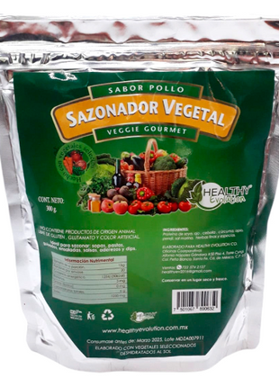 Sazonador Vegetal sabor pollo red sodio 300g - Healthy Evolution