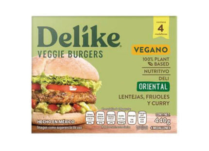 Veggie Burgers Oriental 440g - Delike