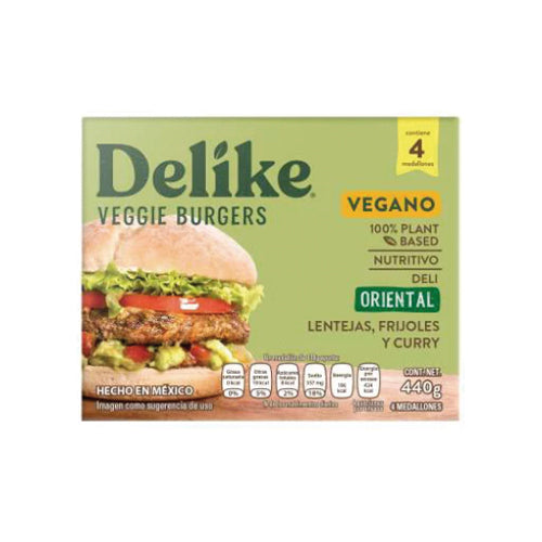 Veggie Burguers Oriental 440g - Delike