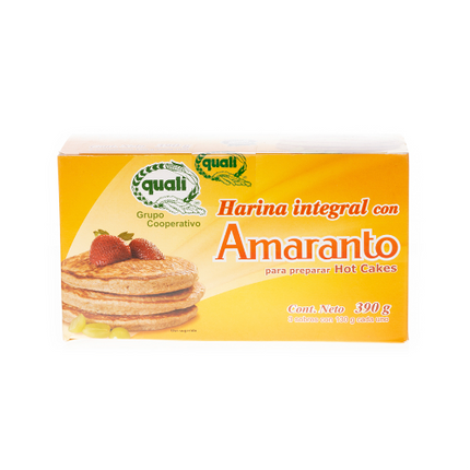 Harina integral de amaranto para hot cakes 390g - Quali