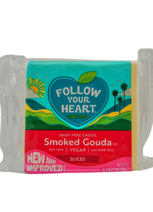 Queso Gouda ahumado Singluten Vegano 10pz Follow your heart