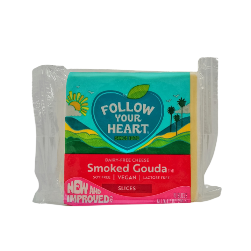 Queso Gouda ahumado Singluten Vegano 10pz Follow your heart
