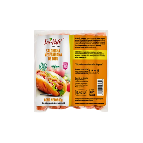 Salchicha vegetariana de tofu 500gr -Colpac