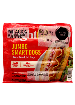 Smart Jumbo Vegan Sausages 383g - Light life