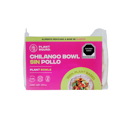 Chilango bowl sin pollo vegano 300g plant squad