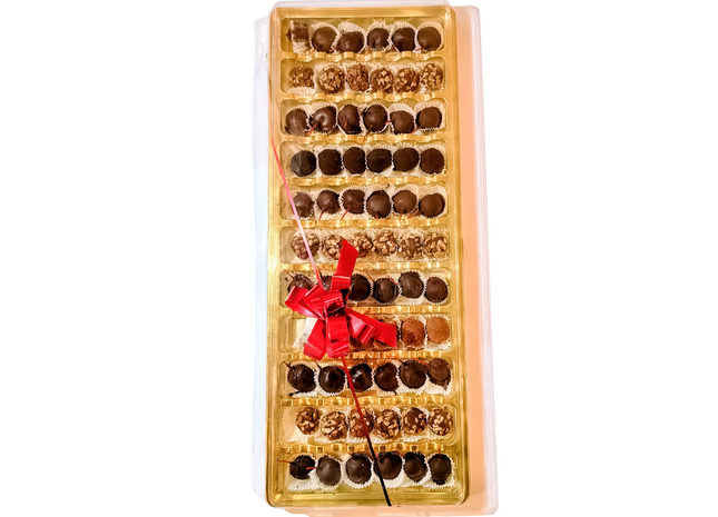 Chocolate amargo relleno de cerezas y licor 480g