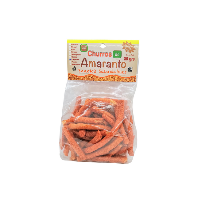 Churritos de Amaranto sin gluten 80g -Wellny