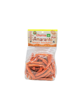 Churritos de Amaranto sin gluten 80g -Wellny