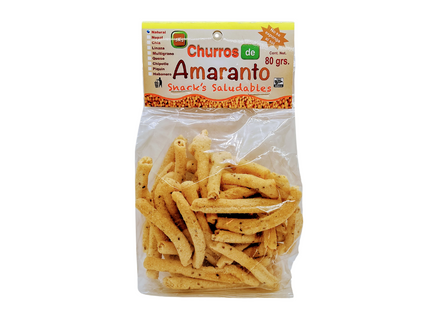 Churritos de Amaranto sin gluten 80g -Wellny