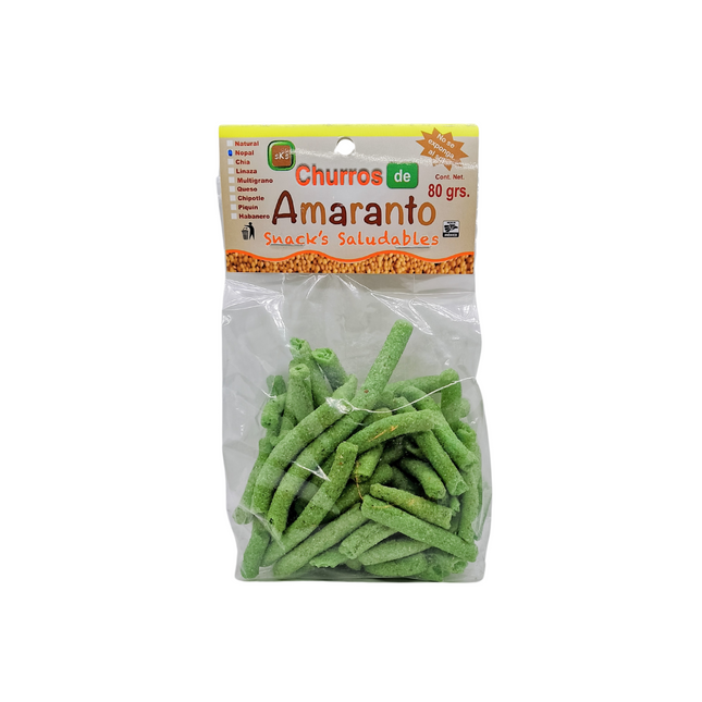 Churritos de Amaranto sin gluten 80g -Wellny