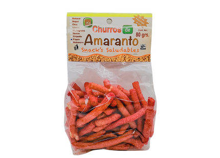Churritos de Amaranto sin gluten 80g -Wellny