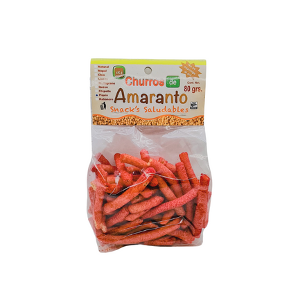 Churritos de Amaranto sin gluten 80g -Wellny
