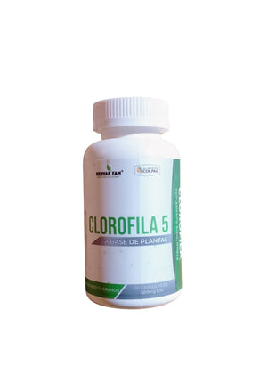 Clorofila 5 a con zinc & vit E 60cap 500mg c/u -Colpac