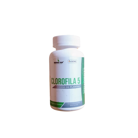 Clorofila 5 a con zinc & vit E 60cap 500mg c/u -Colpac