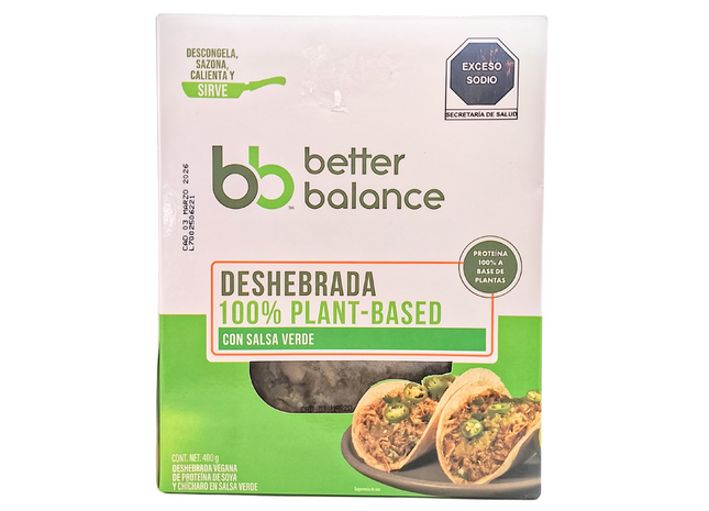 Deshebrada Sabor  Salsa verde 400g  Better Balance