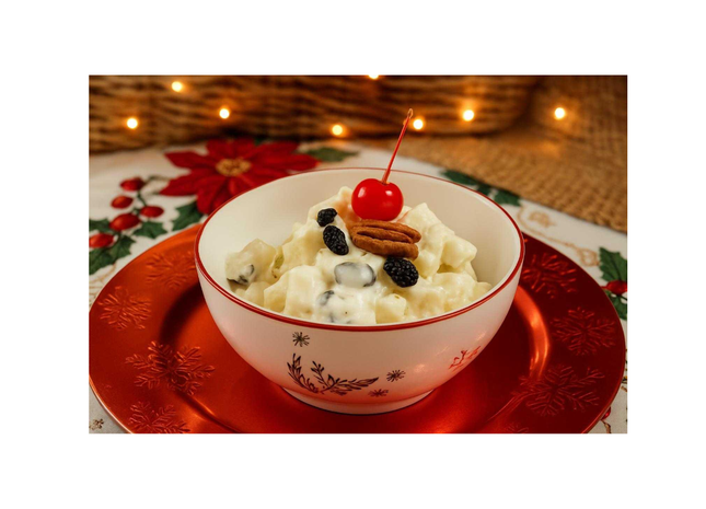 Ensalada de manzana Navideña