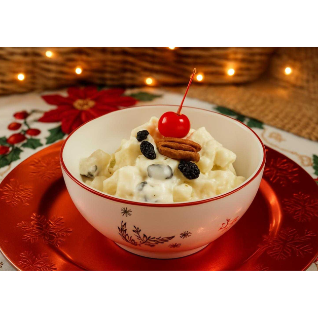 Ensalada de manzana Navideña