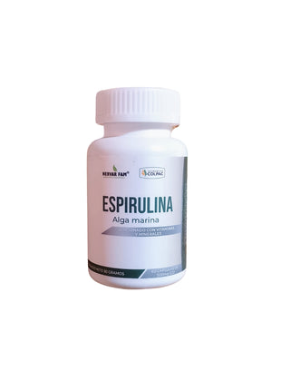 Espirulina con vitaminas y minerales 60cap de 500mg -Colpac