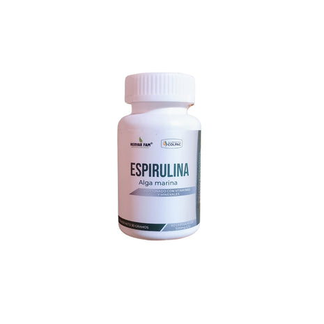 Espirulina con vitaminas y minerales 60cap de 500mg -Colpac