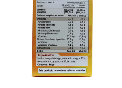 Whole wheat amaranth flour for hot cakes 390g - Quali