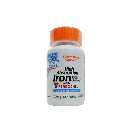 Hierro de alta  absorcion 100% quelado doctor best