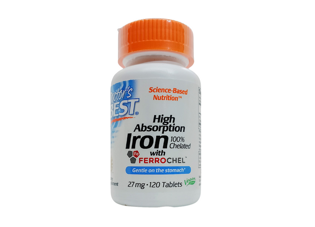 Hierro de alta  absorcion 100% quelado doctor best