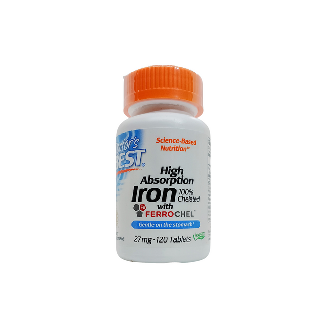 Hierro de alta  absorcion 100% quelado doctor best