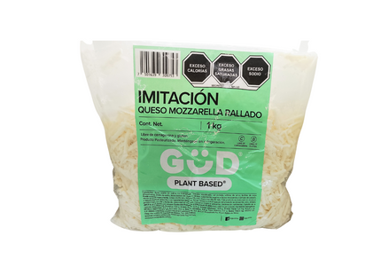 Imitation grated Mozzarella cheese 1kg Vegan - Plant Based