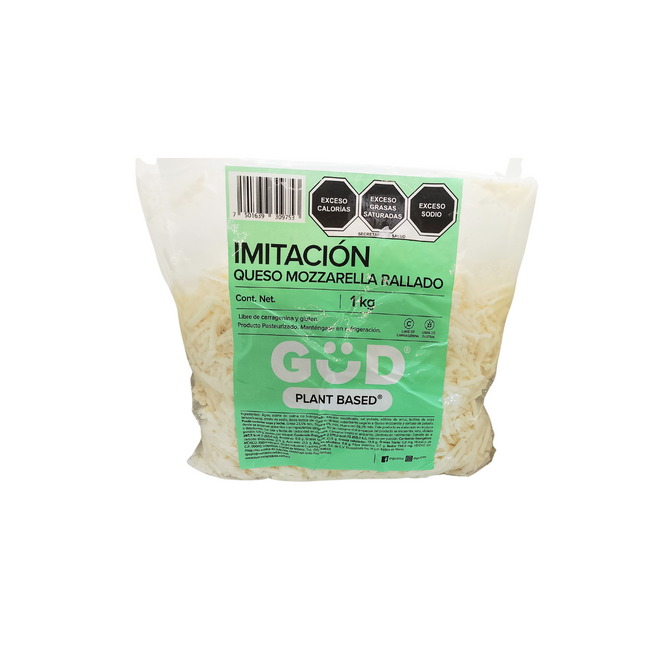 Imitation grated Mozzarella cheese 1kg Vegan - Plant Based