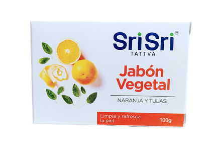 Jabón vegetal ayurvédico naranja 100g
