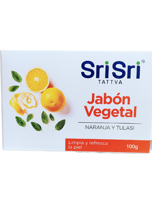 Jabón vegetal ayurvédico naranja 100g