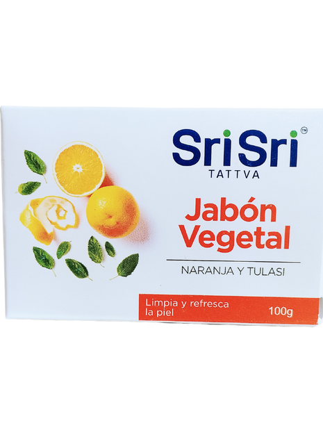 Jabón vegetal ayurvédico naranja 100g