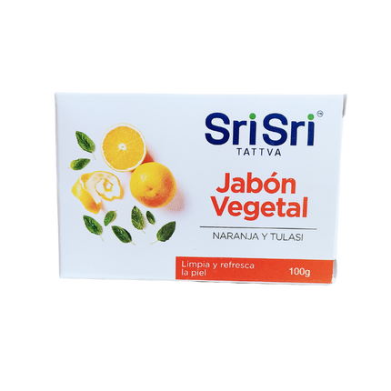 Jabón vegetal ayurvédico naranja 100g