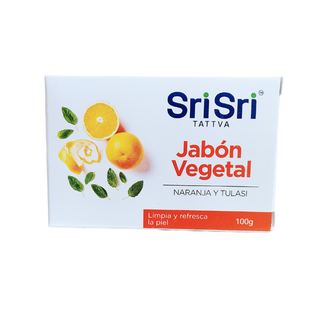 Jabón vegetal ayurvédico naranja 100g