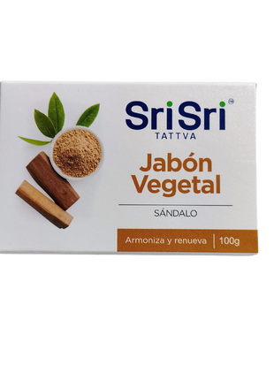 Jabón Vegetal de sandalo ayurvedico 100g