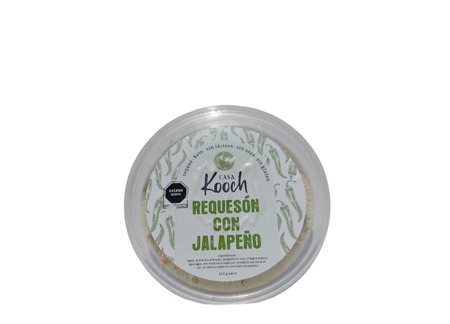 Requesón con Chile Jalapeño 250g - Casa Kooch