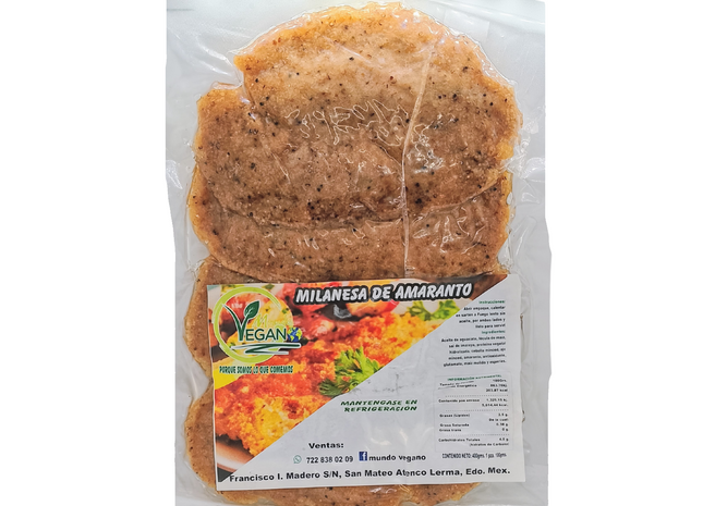 Milanesa de amaranto 400g - Mundo Vegan