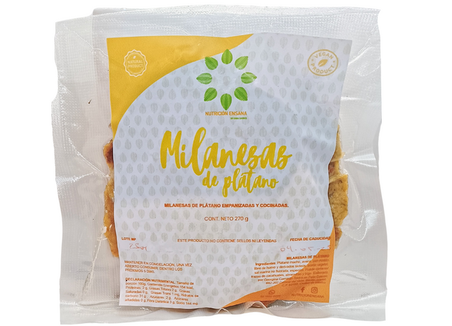 Milanesas de plátano 270g - Nutrición Ensana