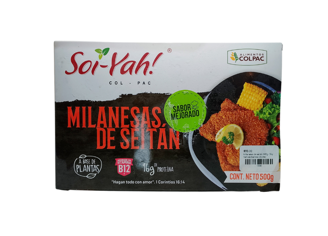 Milanesas de seitán 500g - Soy Yah! Alimentos COLPAC