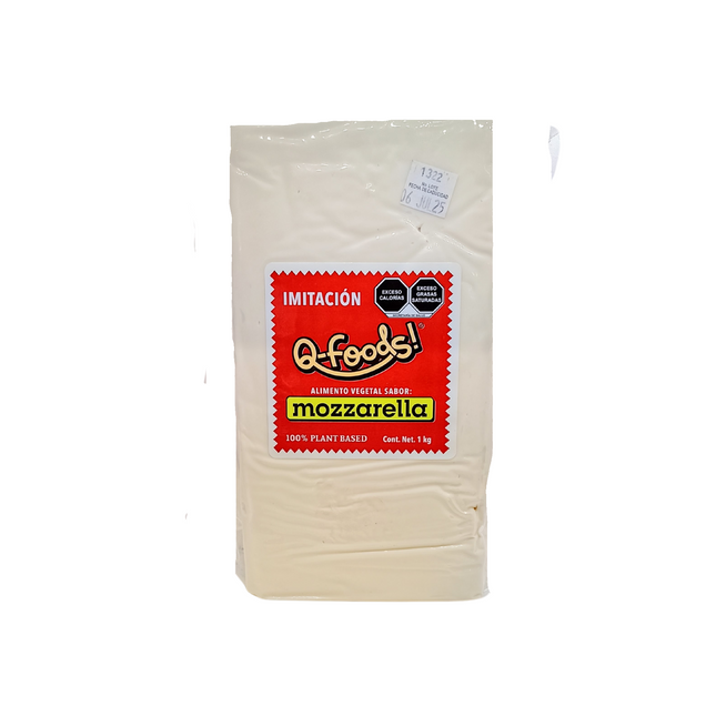 Queso Vegetal Tipo Mozzarella 1kg - Q-Veggie